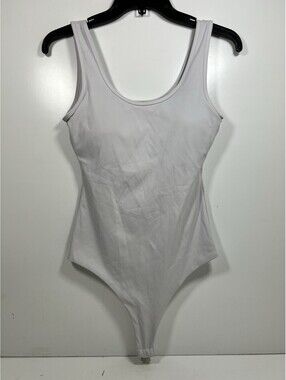 Klassy Network Bodysuit White Size M Built In Bra Minimalist